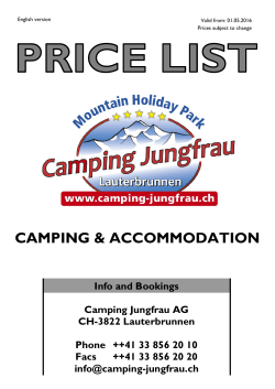 - Camping Jungfrau