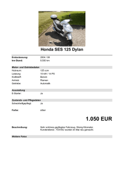 Detailansicht Honda SES 125 Dylan