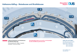 Haltezone Abflug &ndash; Reisebusse und Shuttlebusse