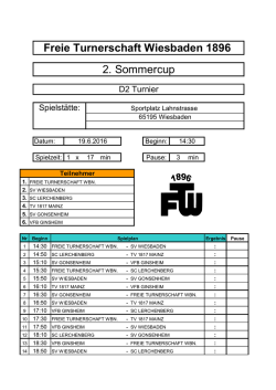 Spielplan