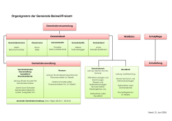 Organigramm der Gemeinde Beinwil/Freiamt
