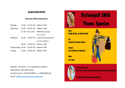 Jugendarbeit - Kirche Haldern