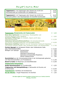 Unser aktuelles Tagesangebot