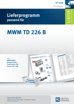 MWM TD 226 B - MS Motorservice International