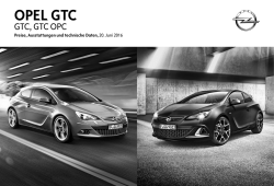 GTC OPC Preisliste