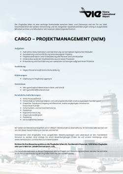 cargo – projektmanagement (w/m)