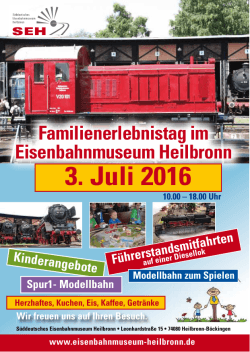 3. Juli 2016 - Eisenbahnmuseum Heilbronn