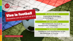 20. Juni bis 24. Juni 27. Juni bis 1. Juli 4. Juli bis 8. Juli Mensaaktion
