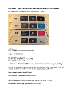 Information Tinten - Zoll