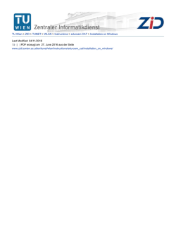 TU Wien > ZID > TUNET > WLAN > Instructions > eduroam CAT