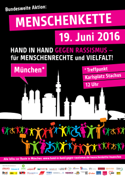 München - Hand in Hand gegen Rassismus
