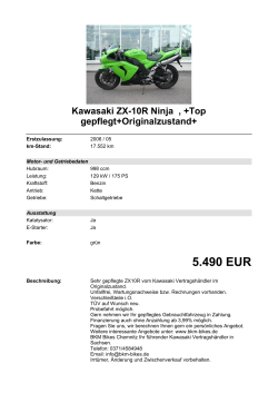 Detailansicht Kawasaki ZX-10R Ninja €,€+Top gepflegt