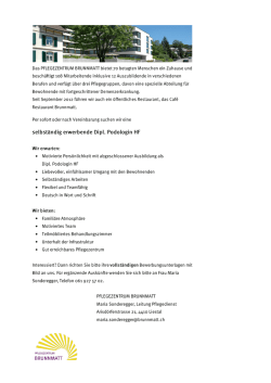 Selbständig erwerbende Dipl. Podologin HF