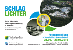 Schlaglichter - TechnologiePark Bergisch Gladbach