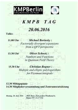 KMPBTAG 20.06.2016 Talks