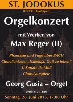 Orgelkonzert (Reger II)