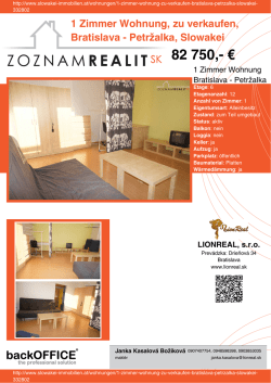 Druck - Immobilien der Slowakei