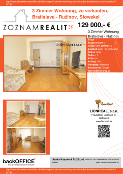 Druck - Immobilien der Slowakei