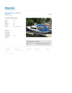 Boot: Hersteller unbekannt Kajütboot