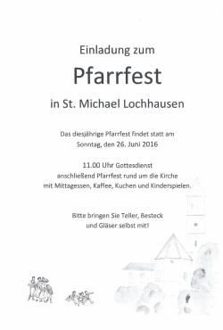 Pfarrfest - St. Michael Lochhausen