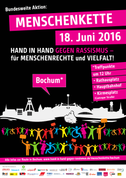 Bochum - Hand in Hand gegen Rassismus