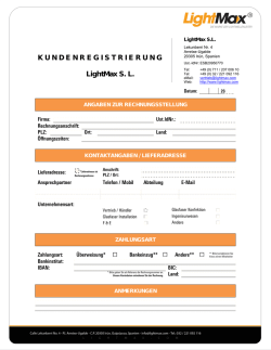 Neukunden-Registrierung