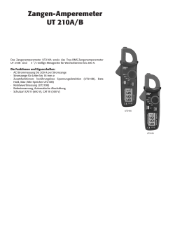 Zangen-Amperemeter UT 210A/B