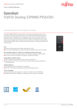 Datenblatt FUJITSU Desktop ESPRIMO P956/E90+