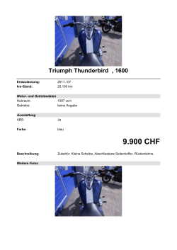 Detailansicht Triumph Thunderbird €,€1600