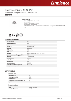 Inset Trend Swing ES50 GU10 LED 7.5W 25&ordm;