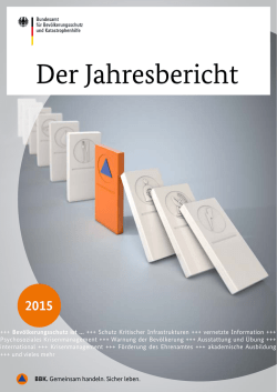 Der Jahresbericht 2015 - des Bundesministerium des Innern