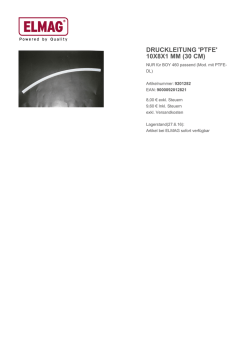 Druckleitung `PTFE` 10x8x1 mm (30 cm)