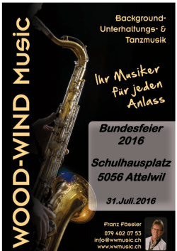 Bundesfeier 2016 Schulhausplatz 5056 Attelwil