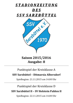 SSV Sarzbüttel II - SSV Sarzbüttel 1970 eV