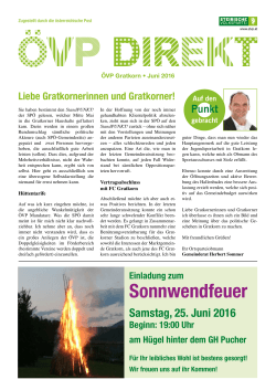 ÖVP Direkt (Juni 2016) - Gratkorn