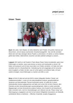 Unser Team: - Project Peace