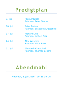 2016-07 Gemeindeinfos Juli