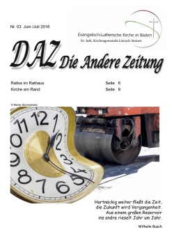 Hartn&auml;ckig weiter flie&szlig;t die Zeit, die Zukunft wird Vergangenheit. Aus