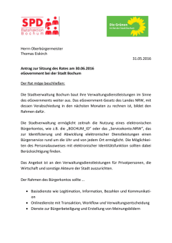 eGovernment bei der Stadt Bochum - SPD