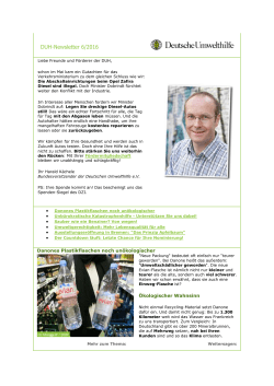 DUH-Newsletter 6/2016