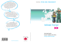 Internationaler Comic-Wettbewerb 2015 Europe Fast Forward