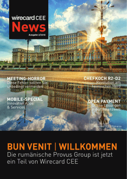 E-Commerce Know-how Wirecard CEE News Das Magazin mit