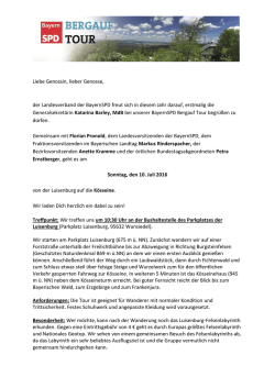 Bergtour auf die Kösseine am 10.07.2016