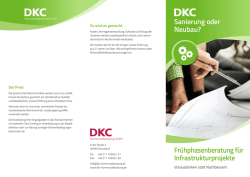 DKC Flyer Realisierung und Beschaffungsmaßnahmen