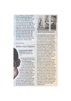 NZZ am Sonntag - Kunsthaus Baselland