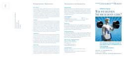 Detailprogramm / Flyer PDF - Forum Gesundheit und Medizin