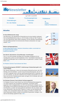ifo Newsletter
