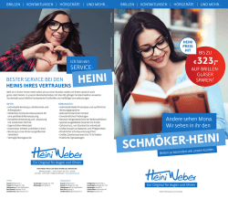 Heini Weber H&ouml;ren und Sehen