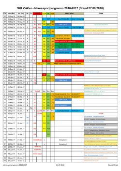 Jahressportprogramm 2016/17 - Wien