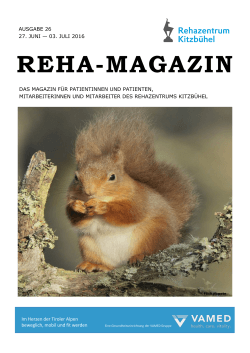 Reha News - 26. Ausgabe Juni 2016 - Kitzbühel